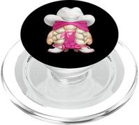 Western GNOME In Pink Cowgirl Outfit For Women Girls Trip PopSockets PopGrip para MagSafe