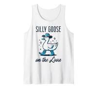 Western Goose Silly On The Loose Cool Cowboy Niños Hombres Mujeres Camiseta sin Mangas