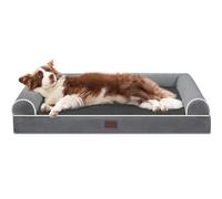 WESTERN HOME Camas ortopédicas para perros grandes, sofá de espuma para mascotas con forro impermeable, funda extraíble lavable y parte inferior antideslizante, sofá cama para perro para un sueño