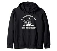 Western If You Cant Slide 'Em Why Ride 'Em Reining Horse Sudadera con Capucha