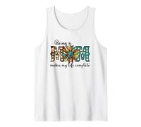 Western Leopard Sunflower Mothers Day Design Being A Mom Camiseta sin Mangas