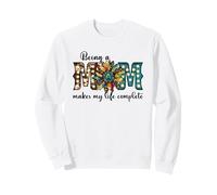 Western Leopard Sunflower Mothers Day Design Being A Mom Sudadera