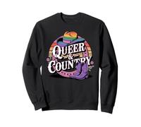 Western LGBTQ Queer and Country Rainbow Pride Sudadera