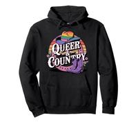 Western LGBTQ Queer and Country Rainbow Pride Sudadera con Capucha