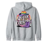 Western LGBTQ Queer and Country Rainbow Pride Sudadera con Capucha