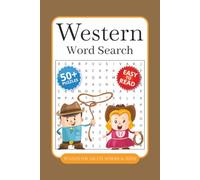 Western Life Word Search: Word searches with Easy to Read Print about Western, Frontier, Wild West and More | 6x9 inches, 110 page | 50+ Puzzles . . . Gifts for Vacations, Holydays, and Free Times