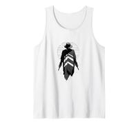 Western Lone Ranger/Silueta de Vaquero al Atardecer/Lejano Oeste Camiseta sin Mangas