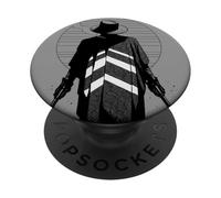 Western Lone Ranger/Silueta de Vaquero al Atardecer/Lejano Oeste PopSockets PopGrip Adhesivo