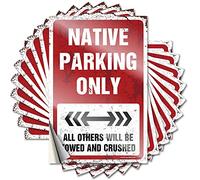 Western, puerta de tatuaje para estacionamiento nativo | Essentials The Room Decorations (8 x 12 cm)