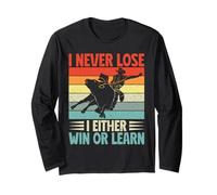 Western Rider I Never Lose Win Or Learn Cowgirl Rodeo Manga Larga