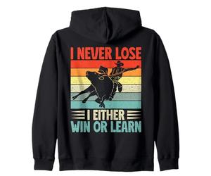 Western Rider I Never Lose Win Or Learn Cowgirl Rodeo Sudadera con Capucha