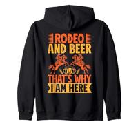 Western Rider Rodeo & Beer I Am Here Cowgirl Rodeo Sudadera con Capucha