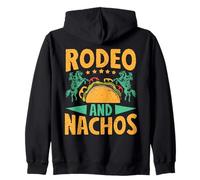 Western Rider Rodeo & Nachos Cowgirl Rodeo Sudadera con Capucha