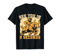 Western Rider See You In 8 Seconds Cowgirl Rodeo Camiseta