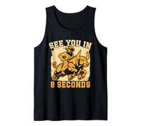 Western Rider See You In 8 Seconds Cowgirl Rodeo Camiseta sin Mangas