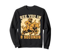 Western Rider See You In 8 Seconds Cowgirl Rodeo Sudadera