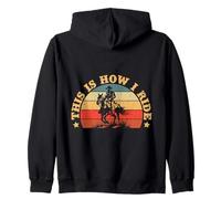 Western Rider This Is How I Ride Cowgirl Rodeo Sudadera con Capucha