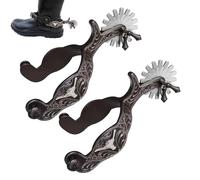 Western Spurs - Espuelas de equitación, accesorios de equitación, ajuste cómodo, herramienta de jinete profesional | Ayuda fiable para el entrenamiento en el trabajo en un rancho de salto