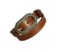 Western Styles - Cinturón de cintura para mujer, hebillas talladas antiguas, elásticos para trajes casuales y de fiesta, cuero duradero, Marrón bronce, Talla única