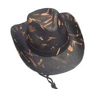 Western Styles - Sombrero de vaquera unisex para adultos, con estampados, se adapta a la mayoría de mujeres y hombres, para fiestas temáticas, sombreros de vaquero clásicos, tamaño adulto para hombres