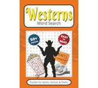 Western Word Search Book: 50+ Puzzles With Easy to Read Print about Cowboys, Rodeos, Movies & More | 6x9 inches 110 pages | Gift for Vacations, Holidays, Leisure