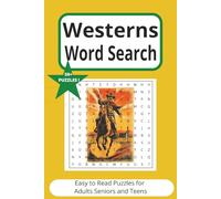 Western Word Search Puzzle Book: Clear Easy to Read Print Cowboy & Wild West Themed Puzzles for Adults, Teens & Seniors - 50+ Fun Brain Games with Solutions, perfect gift for under $10