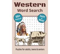 Western Word Search Puzzle Book: Search with Easy to Read Print about Western themes and More | 6x9 inches, 110 pages | 50+ Puzzles ... Gifts for Vacations, Holidays & Free Times