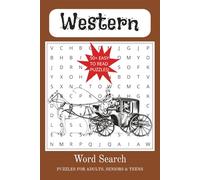 Western Word Search Puzzle Book: Word Searches with Easy to Read Print about Western, Country, Cowboy and More | 6x9 inches, 110 pages | 50+ Puzzles ... Gift for Vacations, Holidays and Free Time