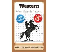 Western Word Search Puzzle Book: Word Searches with Easy to Read Print about Western, Cowboy, Rodeo, and More | 6x9 inches, 110 pages | 50+ puzzles … Gift for Vacations, Holidays and Free Times