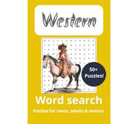 Western Word Search Puzzle Book: Word Searches with Easy to Read Print about Western, Deserts, Horses and More | 6X9 Inches, 110 Pages | 50+ Puzzles ... Gifts for Vacation, Holidays and Free Timers