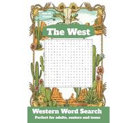 Western Word Search Puzzle Book: Word Searches with Easy to Read Print about Western Life, Western History, Cowboys and more | 6x9 inches | 50+ puzzles | Vacation | Leisure Time | Gift