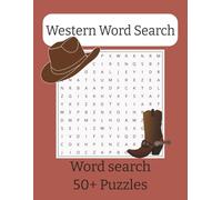 Western Word Search Puzzles: Easy-to-Read Puzzles About Cowboys, Cows, and the Wild West: Fun Puzzles for Western Fans - Perfect for Relaxing and Passing the Time