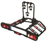 Westfalia Portabicicletas Bikelander para Enganches, Plegable | para 2 Bicicletas | Apto para Bicicletas Eléctricas | Luces híbridas LED