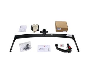 Westfalia Enganche Desmontable para VW Golf 7 Sedán, Audi A3, Skoda Octavia 3, Seat Leon (todos los modelos 05/2012-06/2014) - Viene Acompañado de un Kit de Cableado de 13 pines