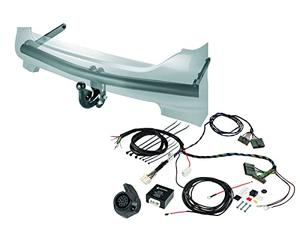 Westfalia Enganche Fijo para VW Golf 7 Limo, T-Roc, Audi A3, Q2, Skoda Octavia 3, Seat Leon 3 - Viene Acompañado de un Kit de Cableado de 13 pines