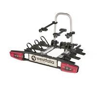 Westfalia Portabicicletas Bikelander para Enganches, para 3 Bicicletas, Apto para Bicicletas eléctricas, Plegable, Luces híbridas LED