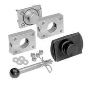 Westfalia - Sistema de Placas de Recambio para Placas atornillables y acoplamientos de Boca - Incluye Bolsa de Tornillo M10 x 130 para Placa Base en el vehículo Tractor o Enganche de Remolque 95-105
