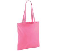 Westford Mill 100% Algodón Bolso para Vida - Señoras Compras Reutilizable Bolso - Rosa Verdadero