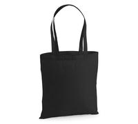 Westford Mill Bolsa de algodón de alta calidad, NEGRO, One Size