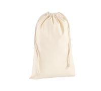 Westford Mill Bolsa de algodón de alta calidad (tamaño del Reino Unido: 23 cm x 34 cm) (natural)