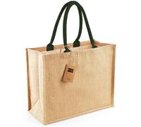 Westford Mill Bolsa de compra clásica de yute (talla única) (natural/bosque)
