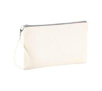 Westford Mill Bolsa de cosméticos de lona, Natural/gris claro, talla única