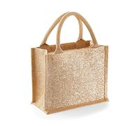 Westford Mill Brillar Yute Mini Regalo Bolso - Navidad Cumpleaños Regalo Bolso - Oro Natural