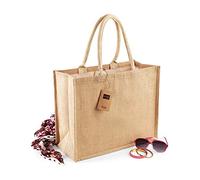 Westford Mill Classic Jute Shopper - Compra de Yute Natural, 42 x 33 x 19 cm