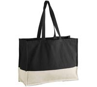 Westford Mill EarthAware - Bolsa de mano de contraste, Negro/natural, talla única