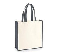 Westford Mill Gallery - Bolsa de lona (talla única) (natural/gris grafito)