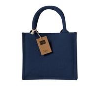 Westford Mill Mini bolsa de regalo de yute (talla única) (azul marino)