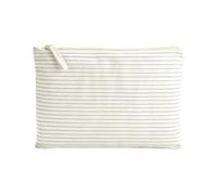 Westford Mill - Striped Organic Accessory Pouch - Grey/Stripe - L