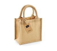 Westford Mill Unisex wm411natu wm411 Petite Bolsa de Regalo de Yute, Natural, Talla única