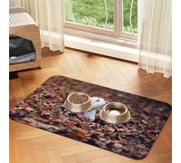 Westie Bokeh West Highland White Terrier Dogs,Waterproof Pet Feeding Mat,PU Leather Placemats for Cat Dog Water Bowl,Food Mats,40x60cm